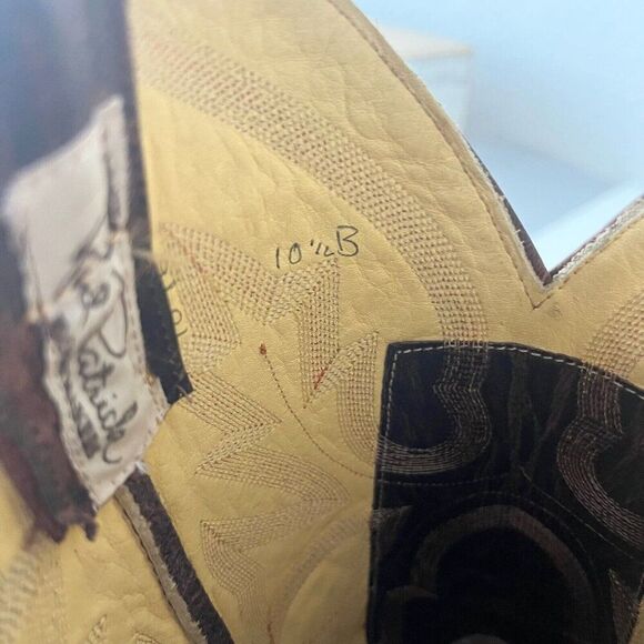 NEW Rod Patrick Mens Cowboy Boots 10.5B Perro Loca Brown Leather Western RPM113 - Picture 11 of 13